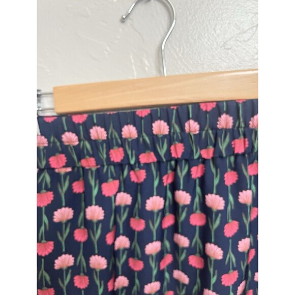 NWOT J Crew Factory Womens Navy Floral Pull On Pencil MIDI Skirt Small - Picture 7 of 10
